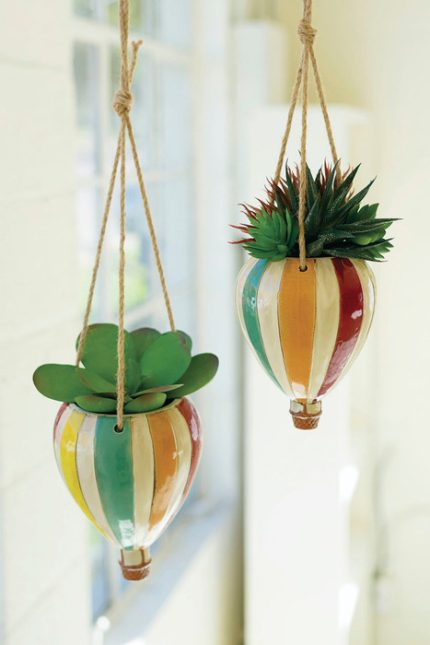 Hot Air Balloon Hanging Planters