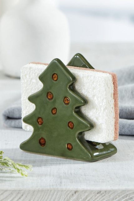 Festive Sponge Holder and Sponge Set